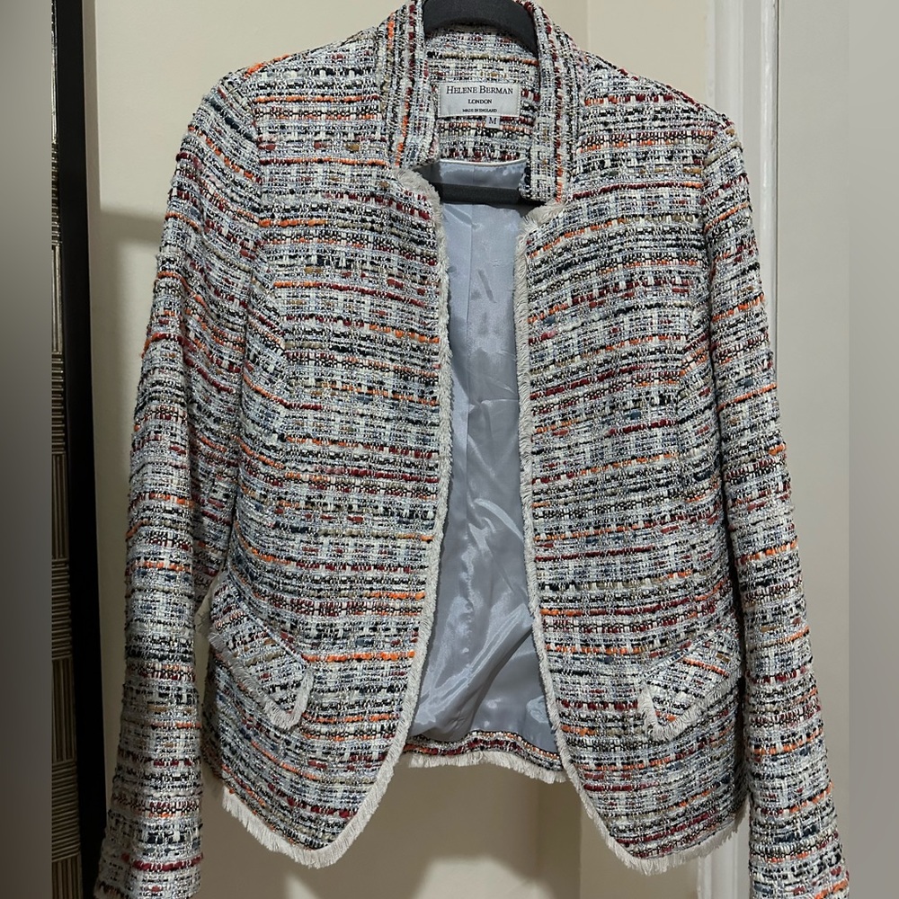Helene Berman Colorful Tweed Blazer